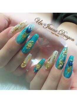 アン ジョーヌドラゴ/夏カラー☆ホイルネイル