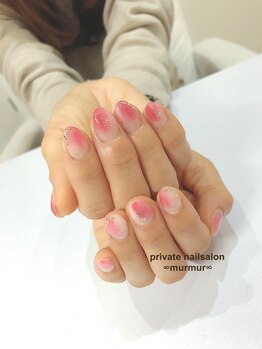 プライベート ネイルサロン マーマ(murmur)/塗りかけ春ネイル