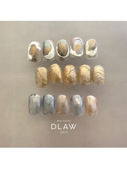 ドロウ(DLAW)の写真/ショートネイルに込める究極の美。ショートだからできるデザイン。【Jr.Nailist】Season design PLATE¥6600