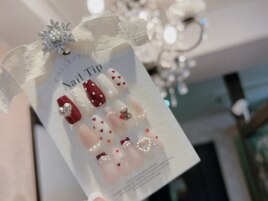 バレンタインネイル