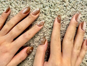ネイルサロンアンドスクール ミュー(Nail Salon & school mieux)/マグネット&リボン
