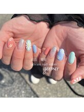 ジェルメ(germer)/カラフルレトロフラワー♪