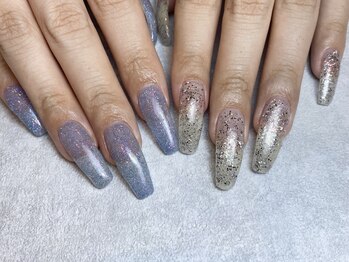 キラキラロングネイル♪