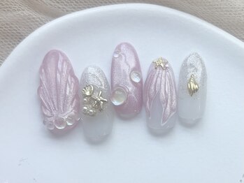 人魚のしっぽネイル/定額8000円