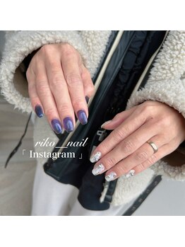 マグネット×ニュアンスネイル