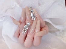 デコール 心斎橋(DECOR)/ワンポイント埋め尽くしネイル