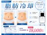 最新機器【切らない痩身】脂肪冷却☆お腹・太もも・二の腕・集中2部位2カップ