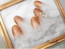 (1200)ブラウンラメネイル