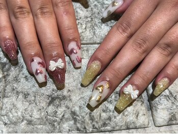 ラウンジ 町田店(RounGe)/【スカルプ】ハート×リボン