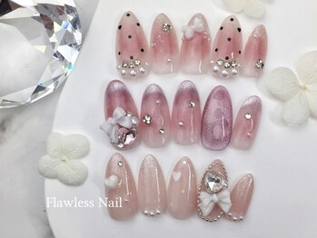 フローレスネイル 新宿西口店(FlawlessNail)の写真/【毎回オフ無料】ワンホンコース¥8000～が人気♪パーツ代込みで大満足の仕上がりに◎新宿駅近