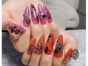 モアネイル 新宿/ワンホンネイル/持ち込み/新宿