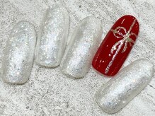 チェリーズネイル(Cherrys Nail)/クリスマス 冬 シンプルネイル