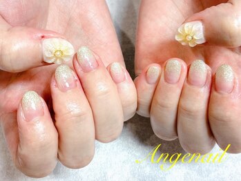 アンジュネイル(Angenail)/ぷっくりフラワーネイル