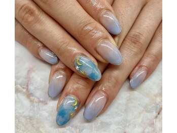 ディーネイル 京橋(D-nail)/島名/夜空ネイル