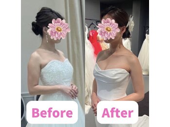 ボディキュア ブライダル美容整体 大阪梅田/【デコルテ×肩】華奢見え成功