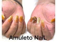 アムレート ネイル 蕨(Amuleto NaiL)の雰囲気（3Dリボン/ワンカラー/パラジェル）