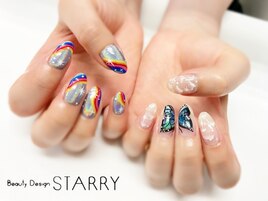 ユニコーン　蝶　キラキラ