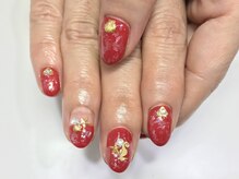 クォーターリゾートネイル(QUARTER RESORT nail)/オーロラフィルムネイル☆