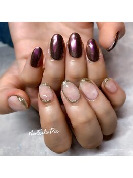 プア(Pua)/ニュアンス秋ネイル