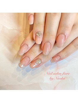 フィオーレ(fiore)/大きめストーン♪韓国っぽネイル