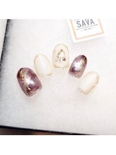 サヴァ アイラッシュアンドネイル(sava)/【マグ×囲み系シンプルネイル】