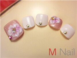 フット3Dアート(フラワー)
