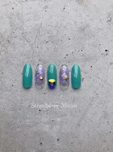 サロンストロベリームーン(Salon Strawberry Moon)/定額ビジューネイル☆￥8980