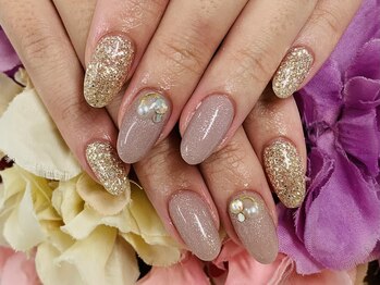 ダブルネイル(Double Nail)/【ほり】シンプルにキラキラ