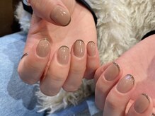 ファンクションネイルズ 表参道 原宿(FUNCTION NAILS)/スキニーフレンチ/シンプル