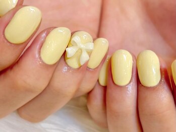 チャーピーネイル(CHIRPY NAIL)/レモンイエロー*リボン