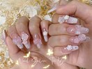 山茶花ネイル