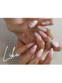 キラキラパーツネイル