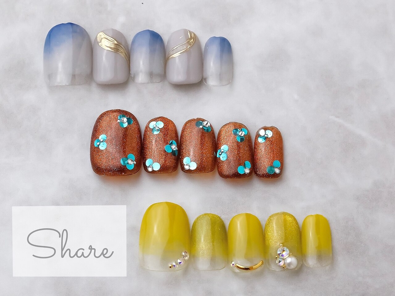 2025年-2026年冬トレンド】イエロー カラーグラデーションのネイル