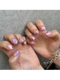 左右非対称ニュアンスネイル☆