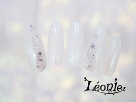 ワンカラー×ラメネイル