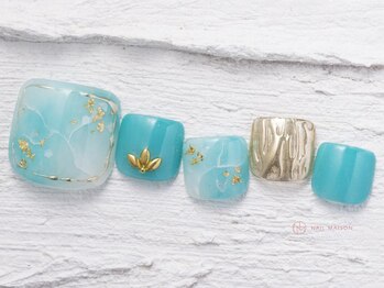 ネイルメゾン 池袋店(NAIL MAISON)/大理石ミラー¥9000