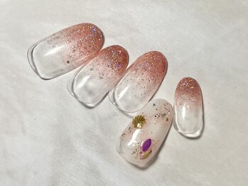 グレースネイル(GRACE nail)/赤ラメグラ