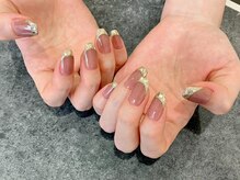 ビューティービースト フォー ネイルアンドアイラッシュ 松浜店(beauty:beast)/秋色ガラスフレンチ♪