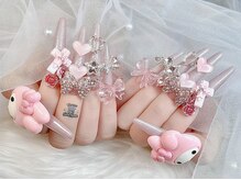 ゴテかわ(GOTE KAWA)/ハートネイル、3Dキャラネイル