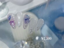 フィオナ 大久保店(Fiona)/艶っぽ梅雨ネイル定額¥7,500