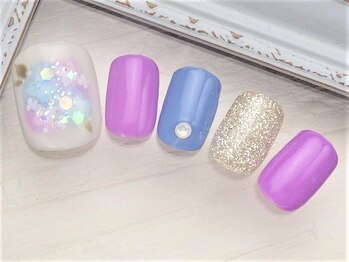 ネイルズガッシュ 蒲田東口店(NAILsGUSH)/＊あじさいフット＊