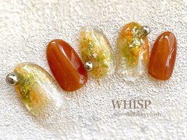 クリア紅葉ネイル/パラジェル