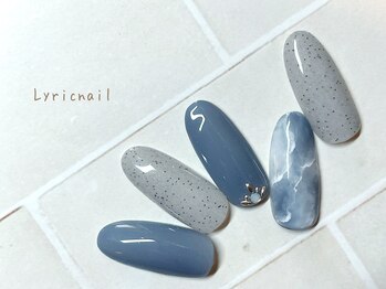 リリックネイル 本八幡店(LyricNail)/夏はサンドジェルと大理石が◎