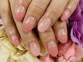 【ほり】可愛い丸フレンチネイル