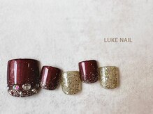 ルークネイル 恵比寿店(LUKE NAIL)/キラキラストーンフット　夏秋