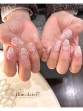 ブルーデイジー 栄本店(Blue daisy)/ガーリーツイードネイル☆**