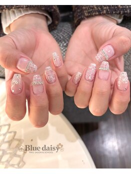 ブルーデイジー 栄本店(Blue daisy)/ガーリーツイードネイル☆**