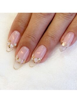 ブリス(Bliss produced by syisyu)/クリアフレンチ シェルネイル