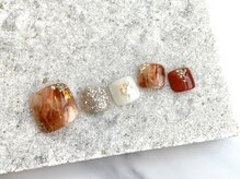 サロン ド モモ(salon de momo)/【foot】華やかデザイン