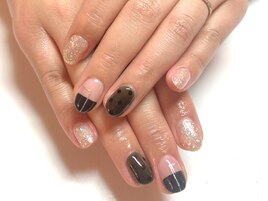 ☆ドット柄のシースルーネイル☆